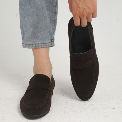 Suede Strap Moccasins