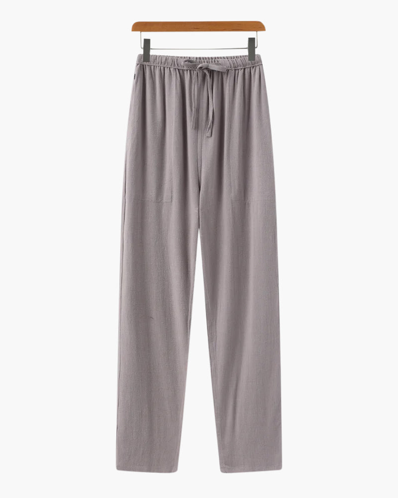 Slim Fit Linen Trousers