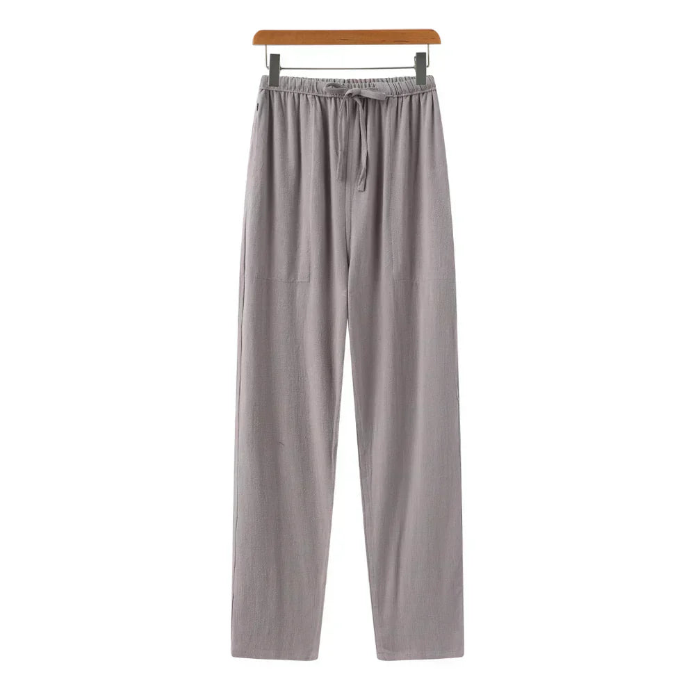 Slim Fit Linen Trousers