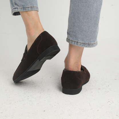 Suede Strap Moccasins