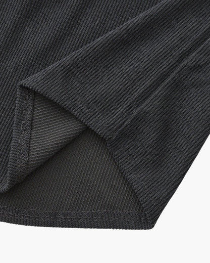 Corduroy Shirt and Shorts Set