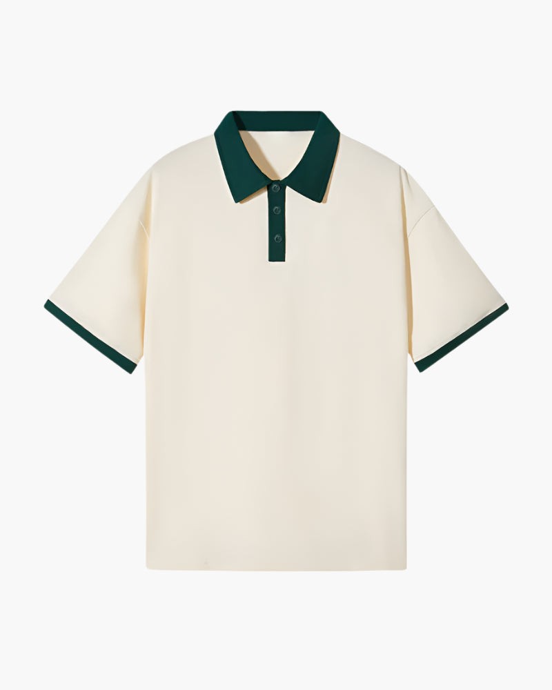 Contrast Collar Polo Shirt