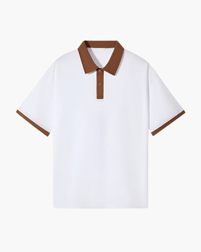 Contrast Collar Polo Shirt