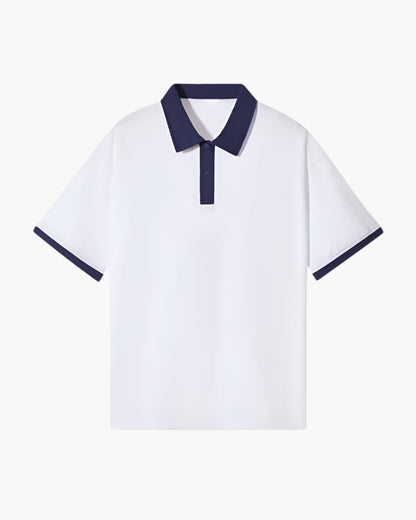 Contrast Collar Polo Shirt