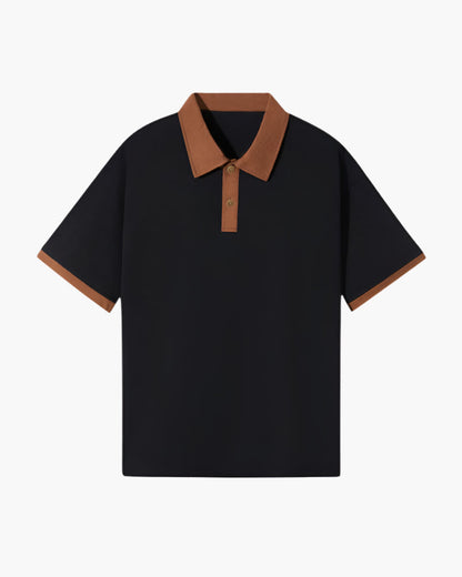 Contrast Collar Polo Shirt