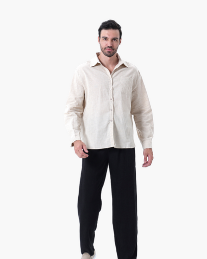 Linen Shirt and Trouser Set (Long Sleeve)