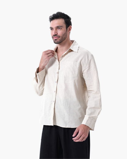 Linen Shirt and Trouser Set (Long Sleeve)