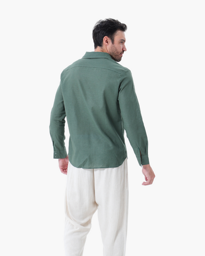 Linen Shirt and Trouser Set (Long Sleeve)