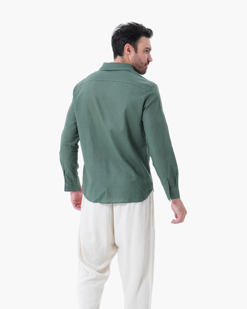 Linen Shirt and Trouser Set (Long Sleeve)