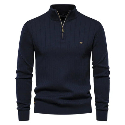 Zip-Up Knit Jumper