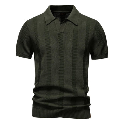 Striped Cotton Polo