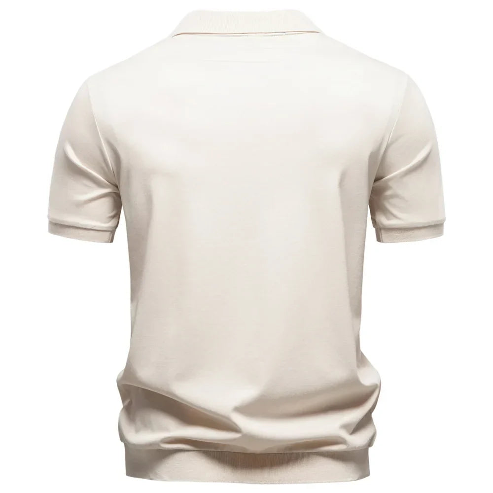 Breathable V-Neck Polo