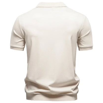 Breathable V-Neck Polo