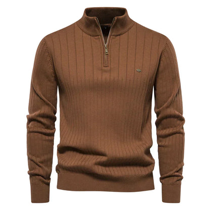 Zip-Up Knit Jumper