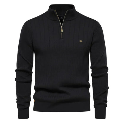 Zip-Up Knit Jumper