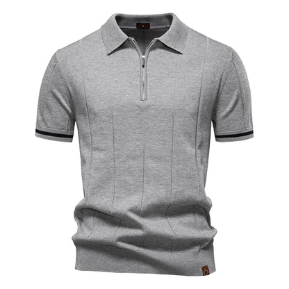 Slim Fit Zip Polo