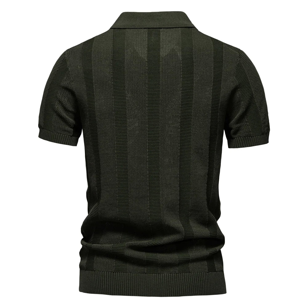Striped Cotton Polo