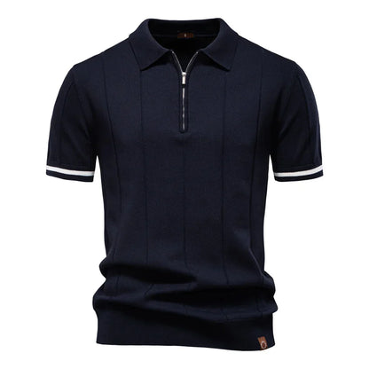 Slim Fit Zip Polo