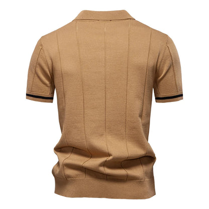 Slim Fit Zip Polo
