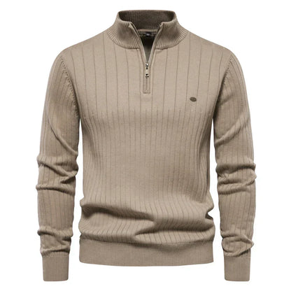 Zip-Up Knit Jumper