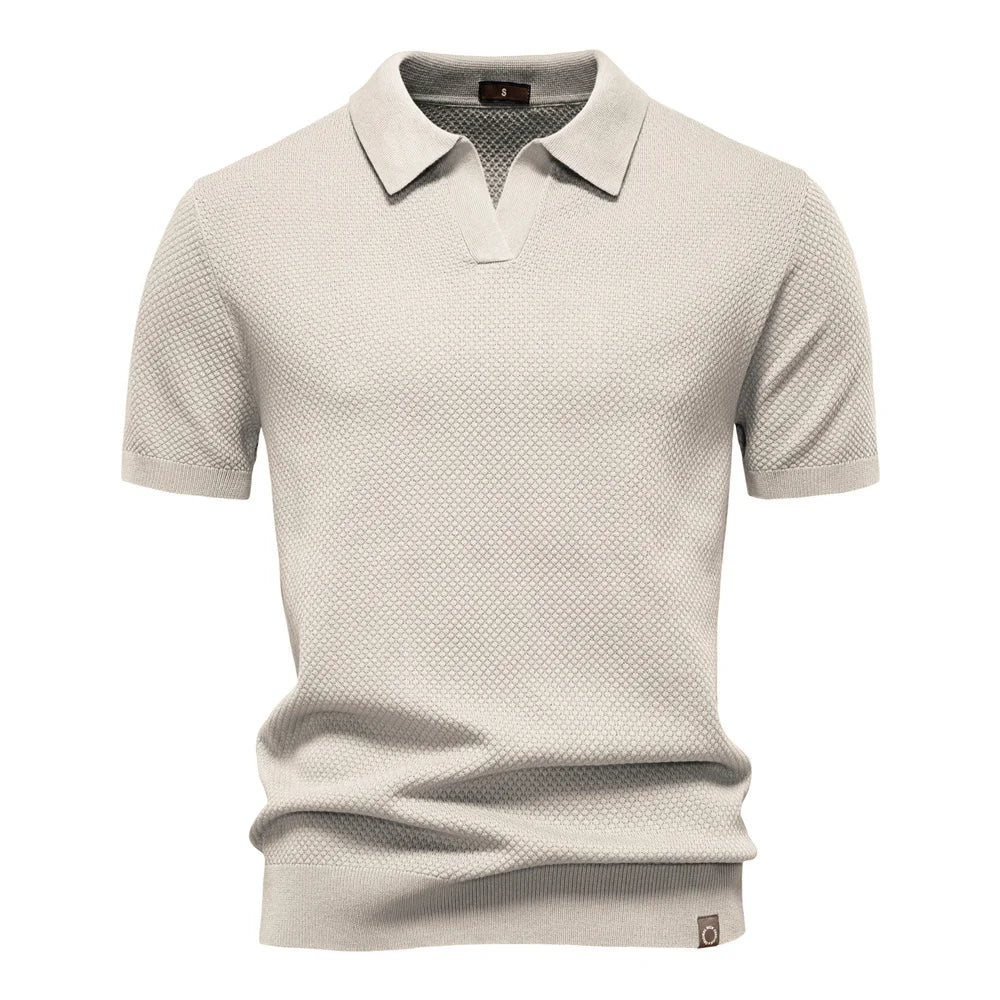 Jacquard Knit Polo