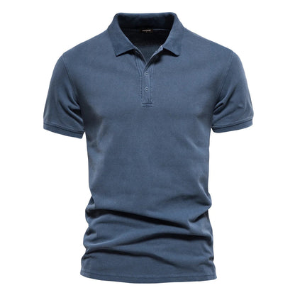 Cotton Button Polo