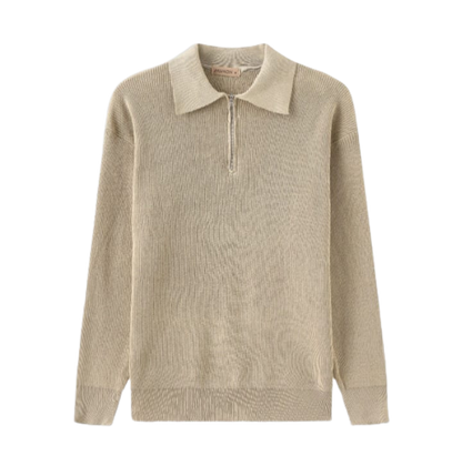 Long Sleeve Polo Sweatshirt
