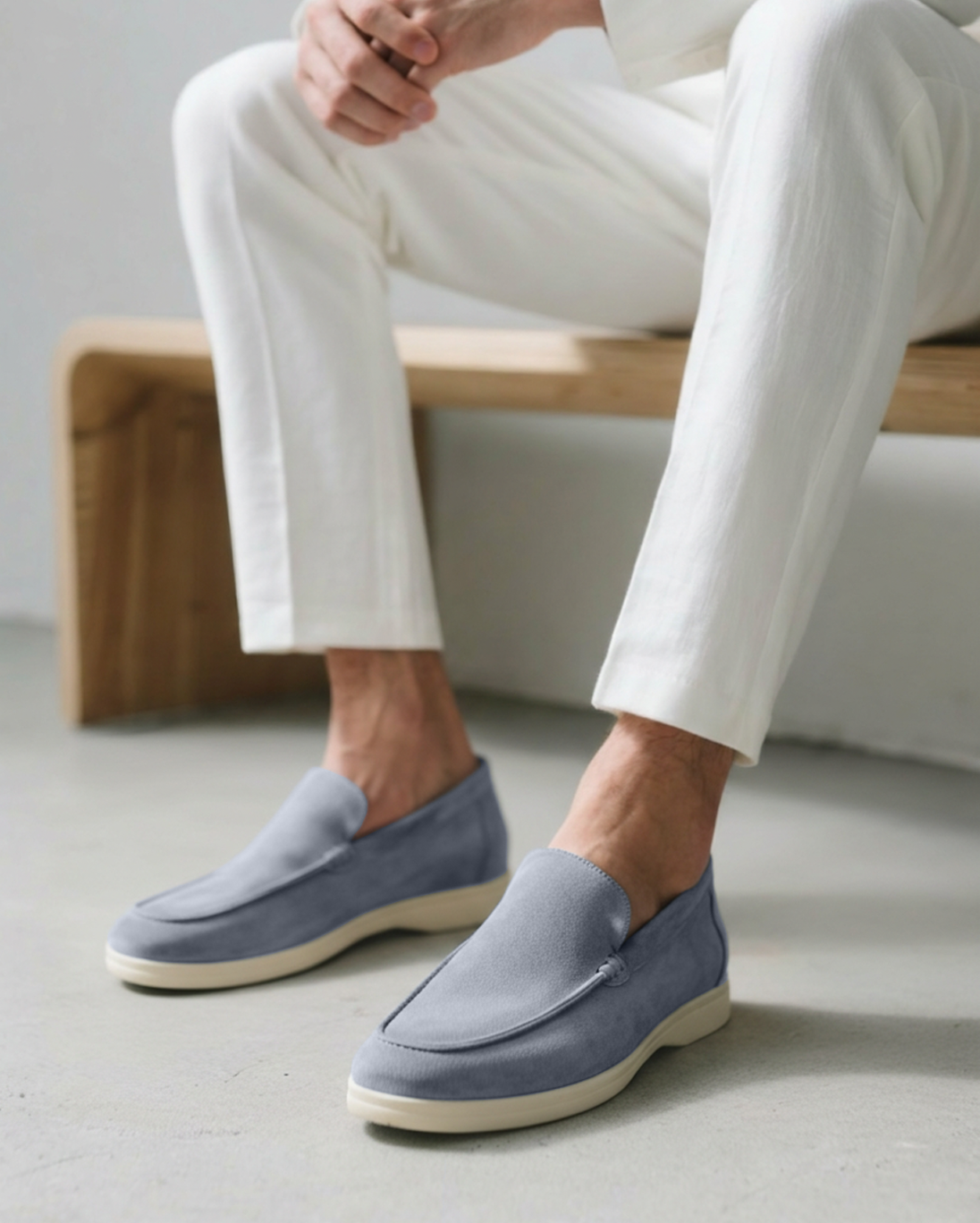 Suede Slip-On Loafers