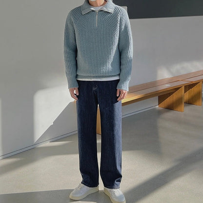 Quarter Zip Knit Jumper