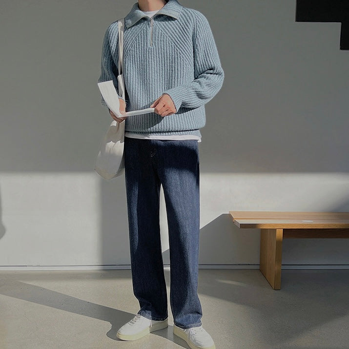 Quarter Zip Knit Jumper