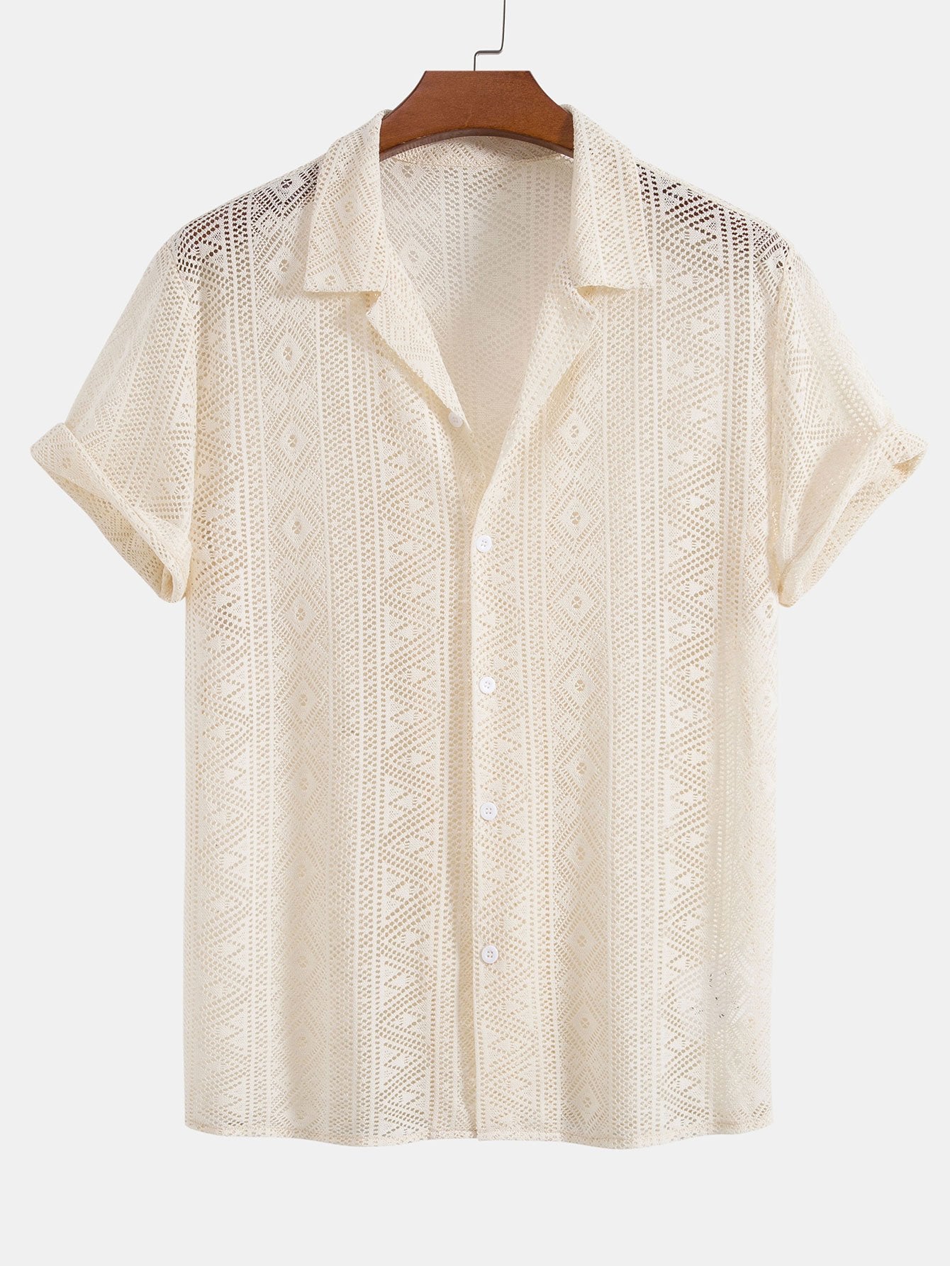 Short Sleeve Textured Polo Set