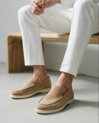 Suede Slip-On Loafers