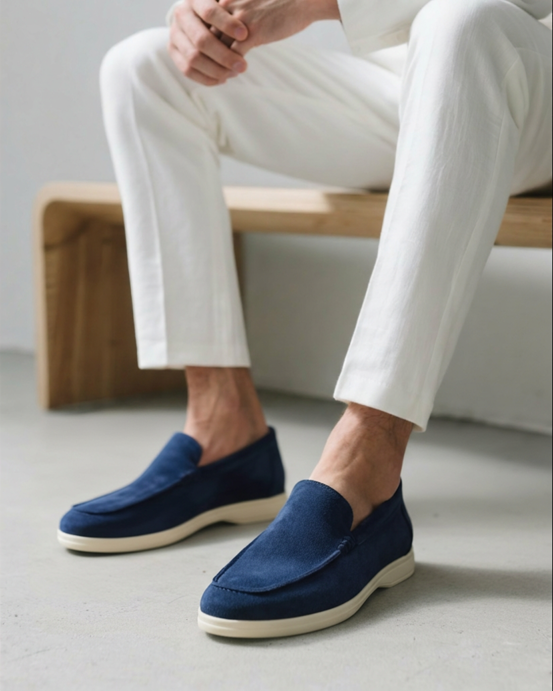Suede Slip-On Loafers