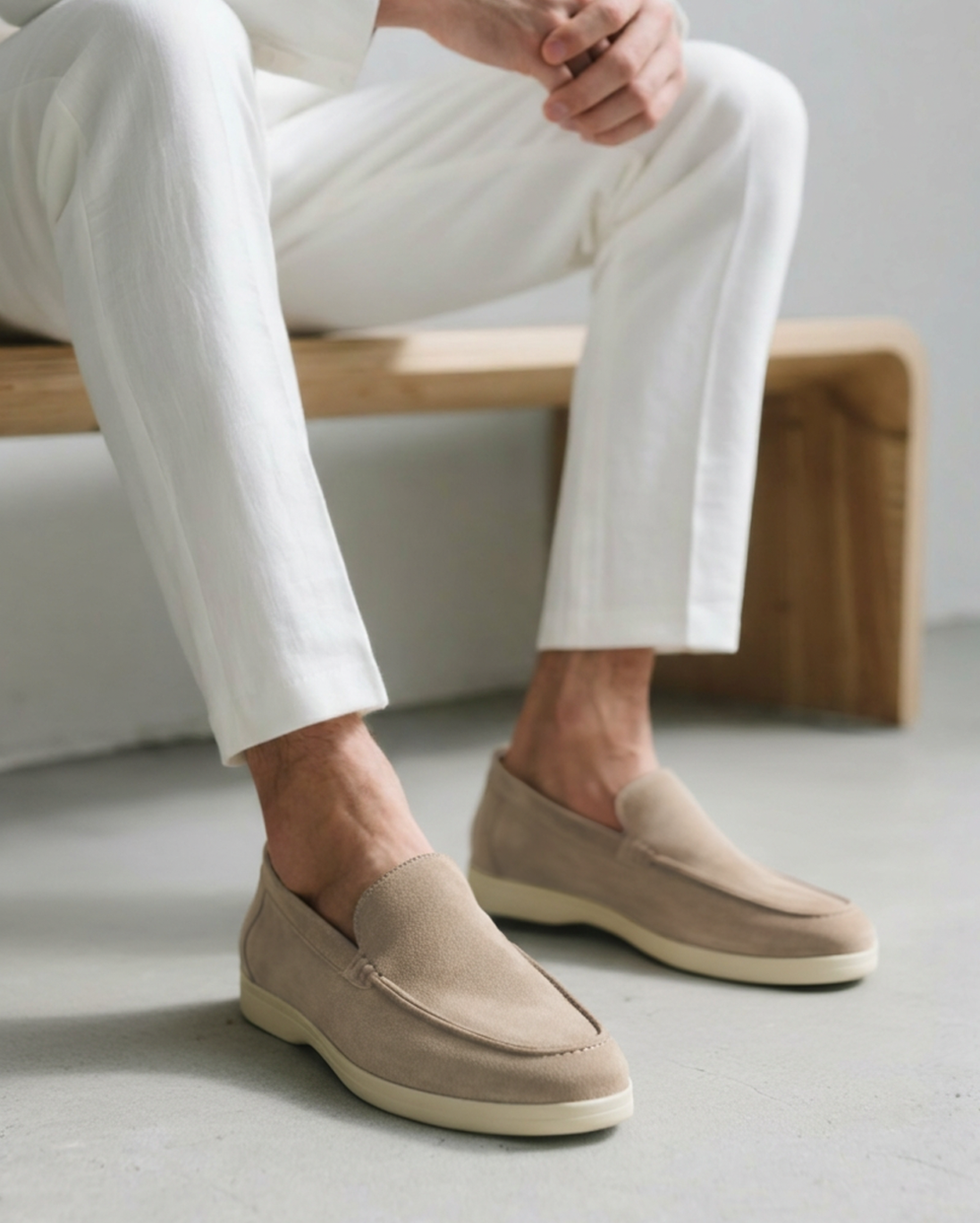 Suede Slip-On Loafers